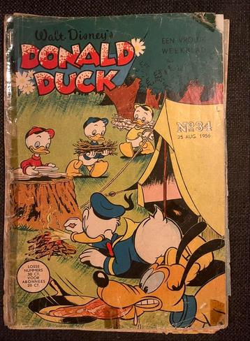 Donald Duck Weekblad 1956 - Nr. 34 beschikbaar voor biedingen