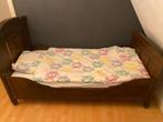 Antiek ogend 1 persoons bed, Kinderen en Baby's, Kinderkamer | Bedden, Ophalen, Gebruikt, 70 tot 85 cm, Matras