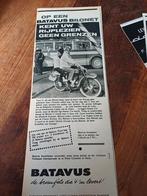 Advertentie Batavus bilonet bromfiets  geen grenzen 1961, Ophalen of Verzenden, Zo goed als nieuw, Overige typen