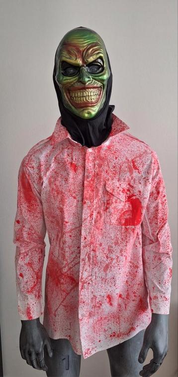 Halloween bebloed overhemd incl.tattoos beschikbaar voor biedingen