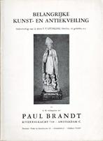 Veilingcatalogus 1958 PAUL BRAND nalatenschap F.F. Leufkens, Gelezen, Ophalen of Verzenden, Catalogus