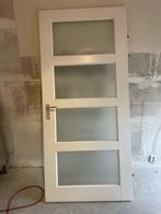 Mooie binnendeur met glas!, Doe-het-zelf en Verbouw, Deuren en Horren, Ophalen, Gebruikt, 80 tot 100 cm, Binnendeur