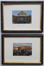 Franse schilderijtjes foto's Versailles Parijs incl lijsten, Minder dan 50 cm, Ophalen of Verzenden, Zo goed als nieuw, Foto of Poster