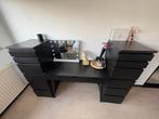 Ikea Malm Make-up Kast + Tafel inclusief suede stoel, Huis en Inrichting, Ophalen, Gebruikt, 200 cm of meer, 150 tot 200 cm