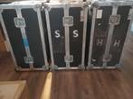 flight case 3xZwart L82xB50xD44, Ophalen of Verzenden, Zo goed als nieuw