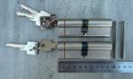 2 Cylindersloten 90mm (45-45) - SKG3, Doe-het-zelf en Verbouw, Hang- en Sluitwerk, Ophalen of Verzenden, Nieuw, Rvs, Slot