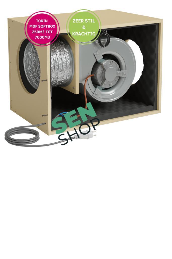 MDF Softbox Afzuiger, Afzuiger stil, Luchtventilatie box, Tuin en Terras, Kweekspullen, Nieuw, Kweektent, Ophalen of Verzenden