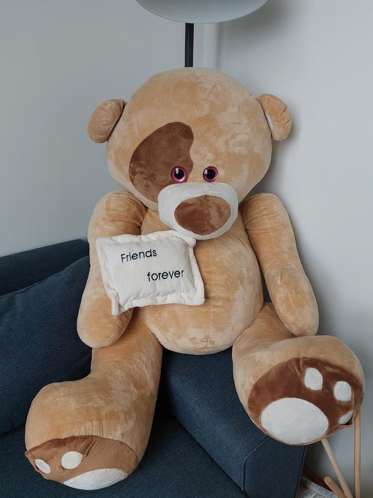 Grote Knuffelbeer te koop – bijna nieuw!, Kinderen en Baby's, Speelgoed | Knuffels en Pluche, Zo goed als nieuw, Beer, Ophalen of Verzenden