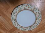 diner bord met bloem deco 27 cm 1 stuks, Ophalen of Verzenden, Gebruikt, Overige stijlen, Bord(en)