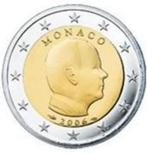 Monaco 1 en de 2 euro, Postzegels en Munten, Munten | Europa | Euromunten, 2 euro, Ophalen of Verzenden, Monaco