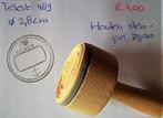 Tekst 489 Houten stempel, Hobby en Vrije tijd, Stempelen, Ophalen of Verzenden, Zo goed als nieuw, Houten stempel