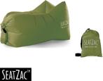 SeatZac - Opblaasbare Lounge Stoel - Olijfgroen, Caravans en Kamperen, Ophalen of Verzenden, Zo goed als nieuw