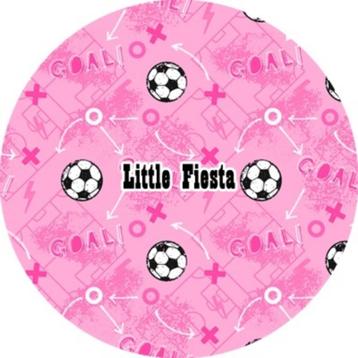 LF2837 icing frosting voetbal 17cm eetbare taart plaat print beschikbaar voor biedingen