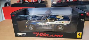 Hotwheels Elite Ferrari 599 GTB Fiorano blauw beschikbaar voor biedingen