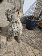 tuinbeeld Grote oude betonnen hond, Tuin en Terras, Tuinbeelden, Ophalen, Gebruikt, Beton