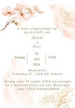 Bruiloft / verloving / Henna uitnodiging, Nieuw, Ophalen of Verzenden, Accessoires