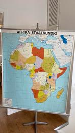 Schoolkaart Afrika staatkundig, Antiek en Kunst, Antiek | Schoolplaten, Ophalen of Verzenden
