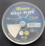 recordable blue-ray, 10 pack, 4x, 25 GB, printable, Op spindel, Nieuw, Ophalen of Verzenden, Traxdata