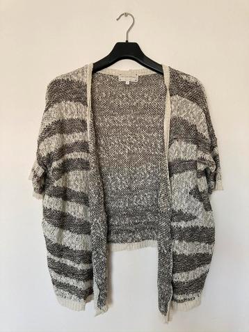 New Look S knitwear open vest zwart wit korte mouwen egf beschikbaar voor biedingen