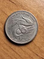 munt Tunesië 1/2 dinar 1976, Ophalen of Verzenden, Overige landen, Losse munt