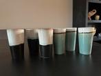 Xenos mokken set: Macchiato, latte, thee, Huis en Inrichting, Keramiek, Ophalen of Verzenden, Zo goed als nieuw, Overige stijlen