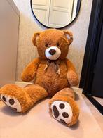 Grote bruine teddybeer met strik. NIEUW, Ophalen, Nieuw, Beer