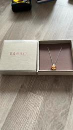 Esprit zilveren ketting met rose gouden hanger hartje, Sieraden, Tassen en Uiterlijk, Kettingen, Nieuw, Ophalen of Verzenden, Zilver