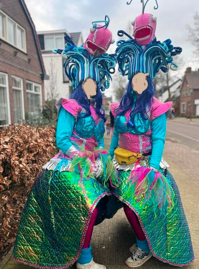 Carnavalskleding - uniek- allerlaatste! maat L/XL, Ophalen, Carnaval, Maat 42/44 (L), Zo goed als nieuw