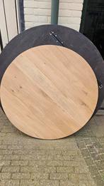 Rond eikenhouten tafelblad DIY, Huis en Inrichting, Tafels | Eettafels, Ophalen, Gebruikt, Modern, Vier personen