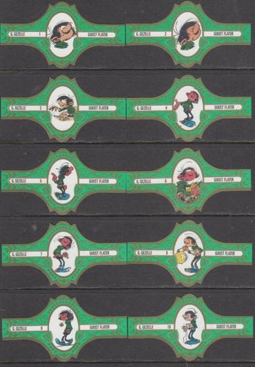 Sigarenbandjes van Guust, G. Gezelle 1-10 groen-goud beschikbaar voor biedingen