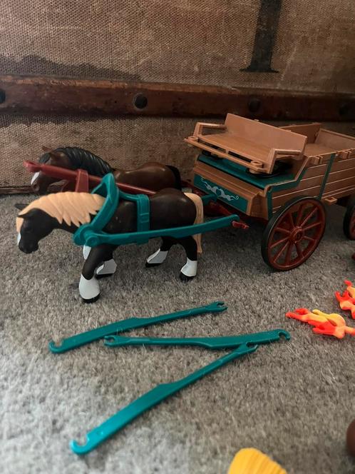 Playmobiel paard en wagen set, Kinderen en Baby's, Speelgoed | Playmobil, Zo goed als nieuw, Ophalen of Verzenden