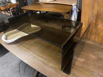 Vintage Salontafel Smoke Glas 120x60 beschikbaar voor biedingen