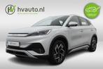 BYD ATTO 3 DESIGN 60 KWH 204PK 3-FASE | Panoramadak | Leder, Auto's, BYD, Gebruikt, Zwart, Wit, 37 min