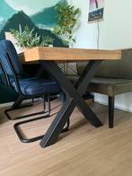 Eettafel hout (Woodville), Zo goed als nieuw, 150 tot 200 cm, Rechthoekig, 50 tot 100 cm