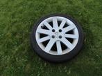 Peugeot 207,208 Hockenheim velgen met  zomerbanden 17 inch, Ophalen, Gebruikt, Banden en Velgen, 17 inch