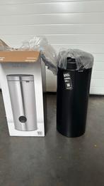 Brabantia 30L zwart touch bin, Ophalen of Verzenden, Nieuw, Minder dan 50 cm