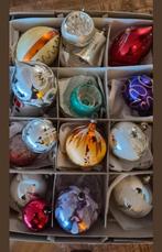 17 antieke kerstballen In mooie staat, Ophalen of Verzenden, Gebruikt