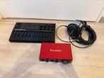 Focusrite scarlett 4i4, Beyerdynamic dt770 pro 80 & Akai MPK, Muziek en Instrumenten, Midi-apparatuur, Ophalen of Verzenden, Zo goed als nieuw