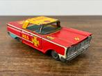 Antieke Blikken Fire Department Chief Auto made in Japan, Ophalen of Verzenden