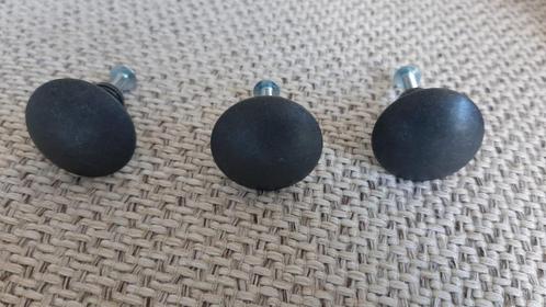 3 metaal-look deurknopjes / kastknopjes antraciet 3 cm, Huis en Inrichting, Kasten | Overige, Nieuw, Verzenden