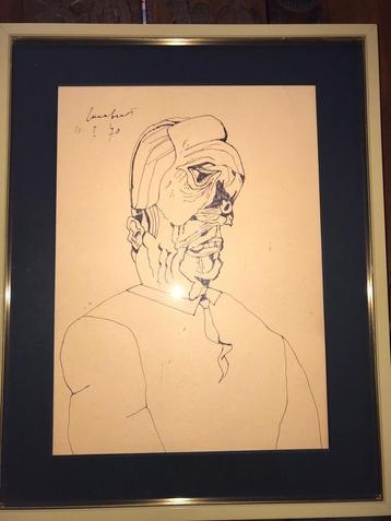 Lucebert  Uniek werk  Gesigneerd en Gedateerd beschikbaar voor biedingen