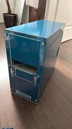Computer behuizing blauw metallic, Ophalen, Zo goed als nieuw