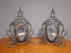 Mooie koets wind lichten zilver kleurig 85.00 p.s, Huis en Inrichting, Woonaccessoires | Kandelaars en Kaarsen, Ophalen of Verzenden