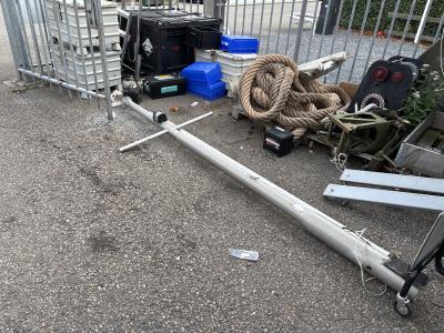 Mast 3 meter Aluminium, Watersport en Boten, Bootonderdelen, Gebruikt