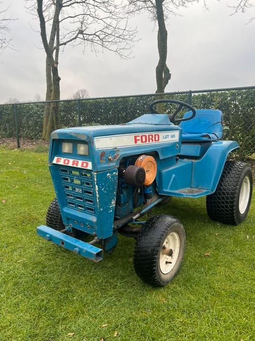 Mooi oldtimer zitmaaier Ford LGT-165 16pk hydrostaat HI-LO, Tuin en Terras, Zitmaaiers, Gebruikt, 90 tot 120 cm, Elektrische starter