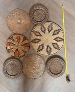 Rieten wanddecoratie/wandborden (bohan), Huis en Inrichting, Woonaccessoires | Wanddecoraties, Ophalen, Gebruikt