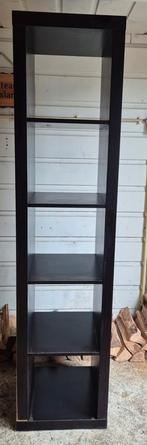 Vakkenkast Kallax IKEA zwart, Huis en Inrichting, Ophalen, Minder dan 50 cm, Gebruikt, IKEA