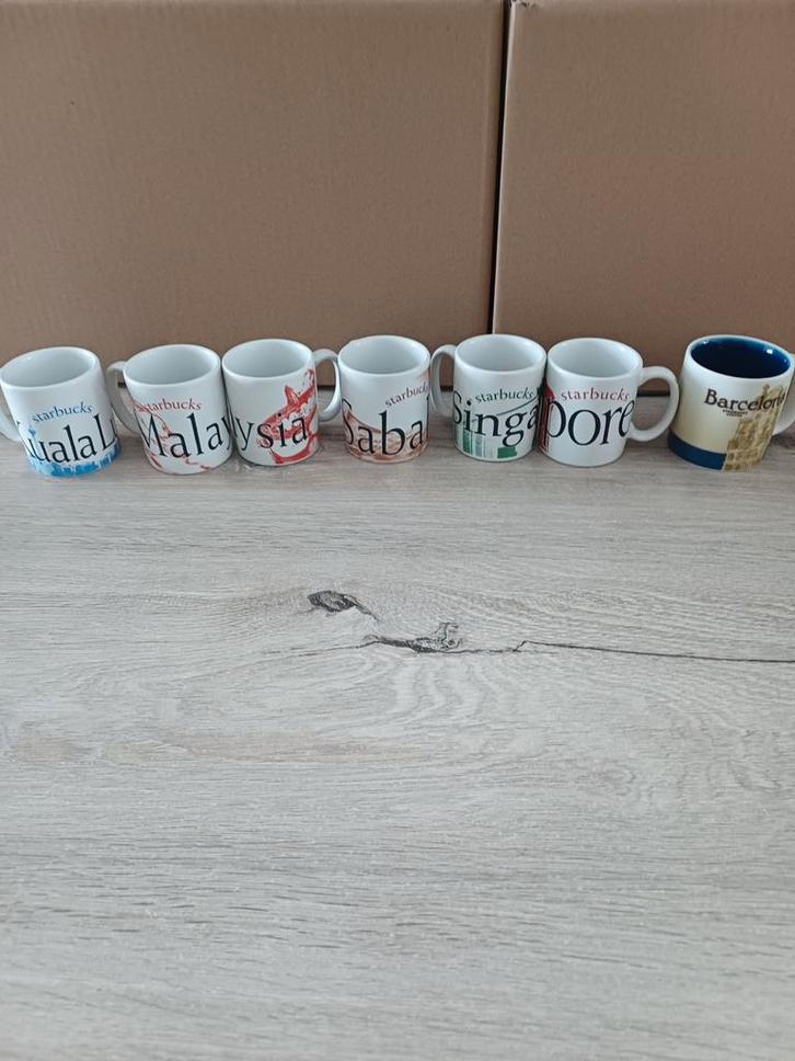 Starbucks City Mugs / espresso kopjes / 7 stuks, Huis en Inrichting, Keuken | Servies, Kop(pen) en/of Schotel(s), Overige stijlen