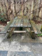 Kleine houten picknicktafel, Tuin en Terras, Picknicktafels, Gebruikt, Rechthoekig, Hout, Ophalen