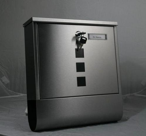 Nieuw! Designer RVS Brievenbus / Wand Postbus, Tuin en Terras, Brievenbussen, Nieuw, Verzenden